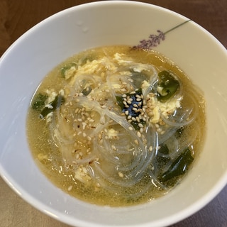 【即席☆】春雨中華スープ